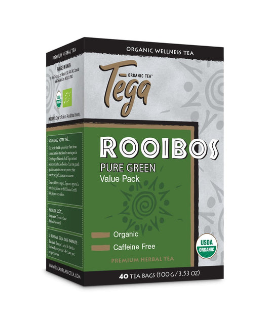 Tega Organic Tea Organic Green Rooibos Value Pack