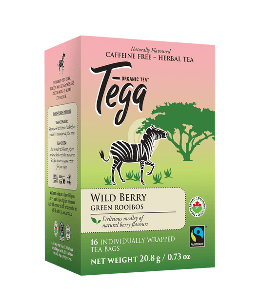 Tega Organic Tea Wildberry Green Rooibos