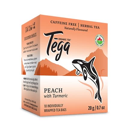 Tega Organic Tea Peach Turmeric Herbal Tea