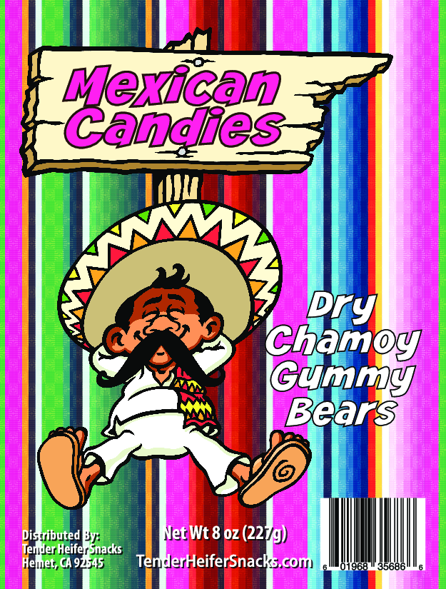 Tender Heifer Snack Co. 8oz Dry Chamoy Mexican Snacks - Gummy Bears