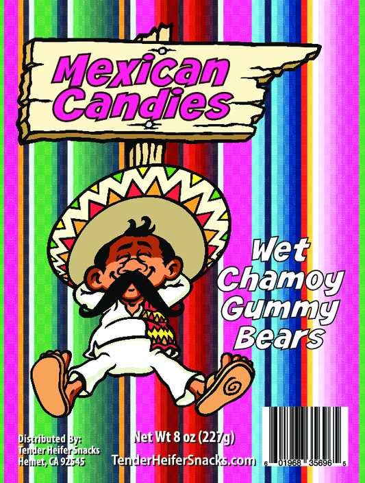 Tender Heifer Snack Co. 8oz Wet Chamoy Mexican Snacks - Gummy Bears
