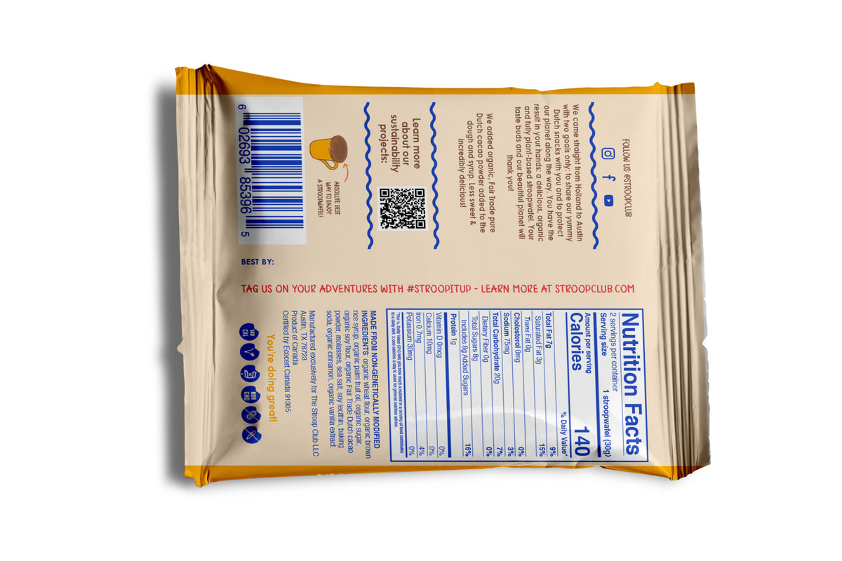 Organic and Plant Based Stroopwafel 2-Pack CHOC12X2MC