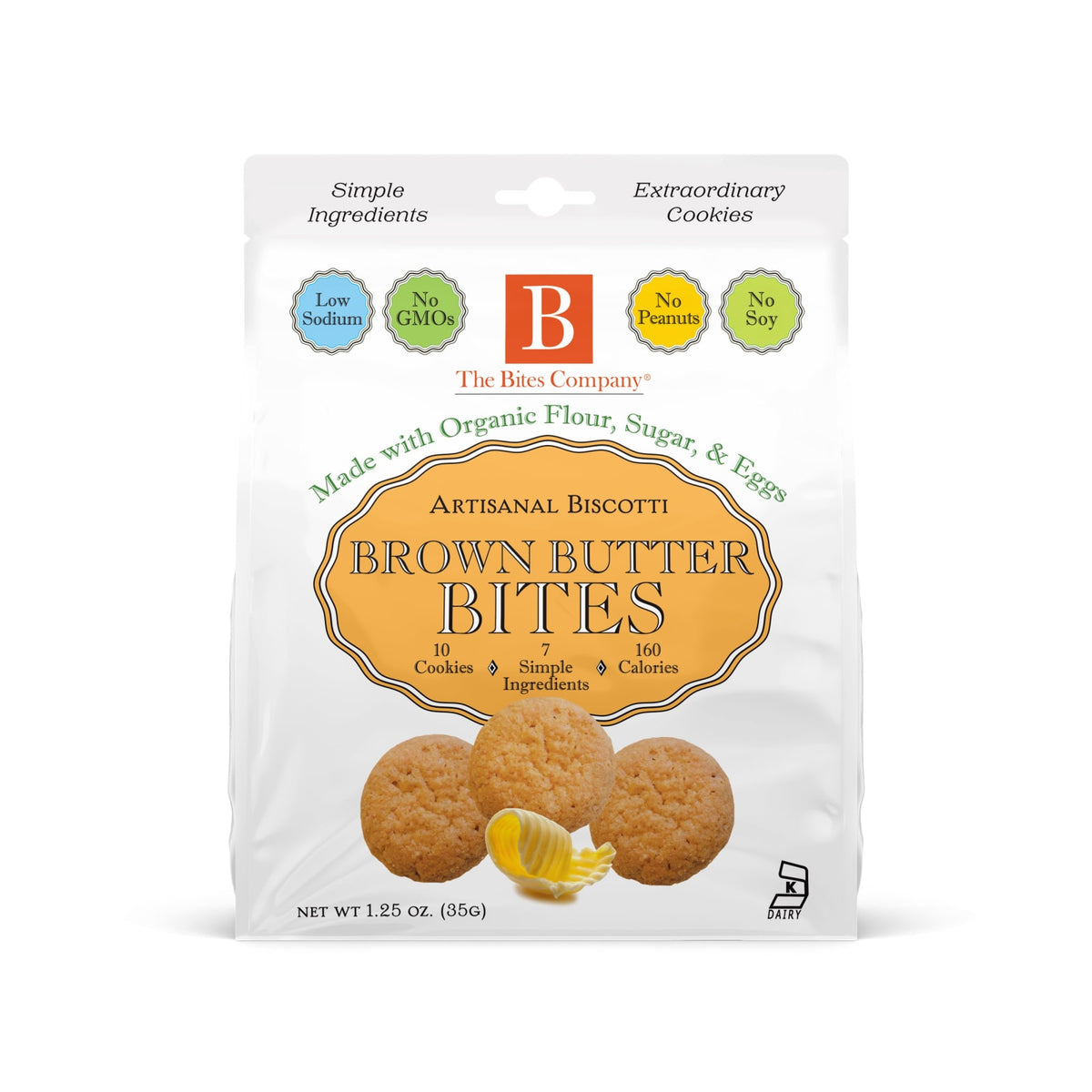 The Bites Company The Bites Company Brown Butter Biscotti Bites - 12ct To-Go