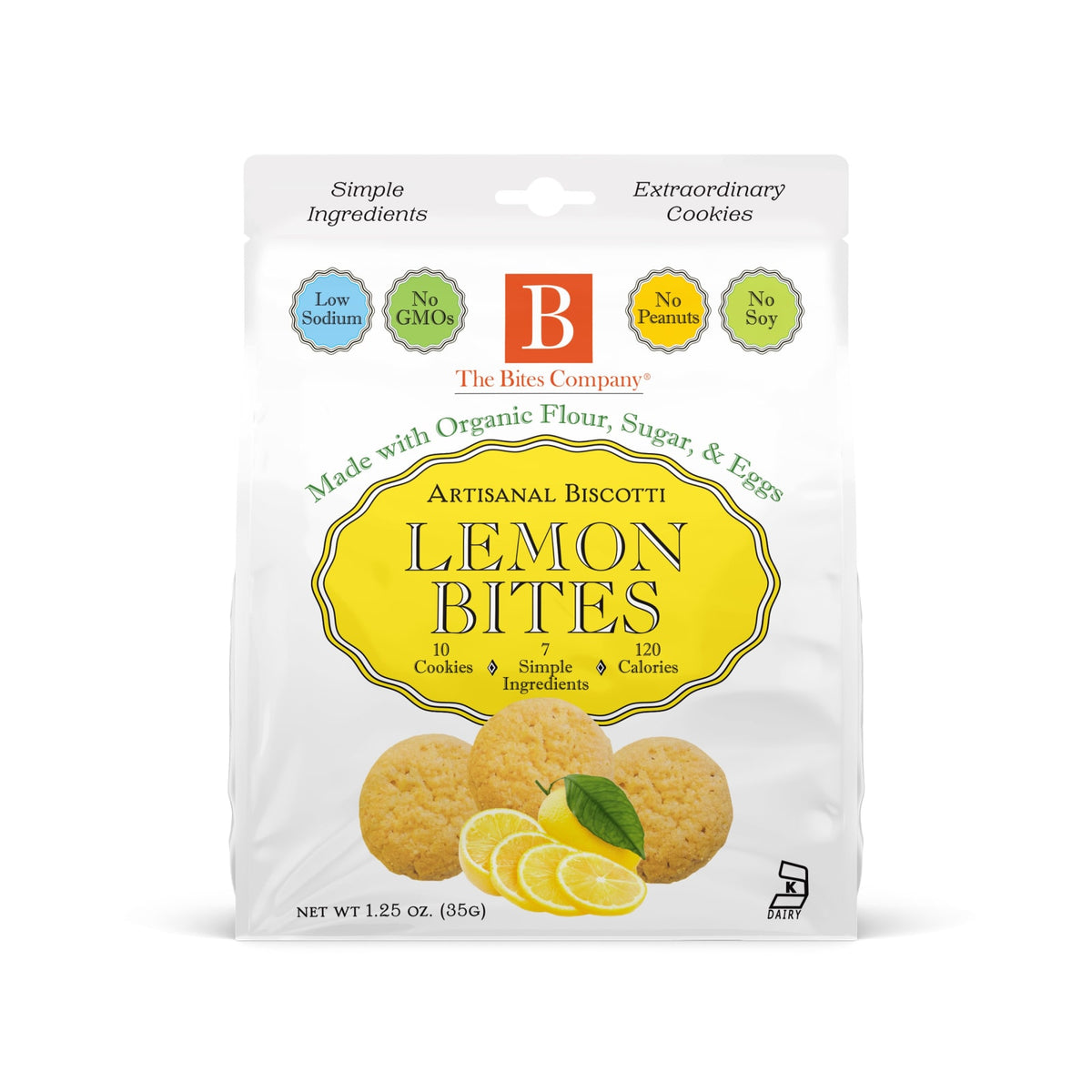 The Bites Company The Bites Company Lemon Biscotti Bites - 12ct To-Go