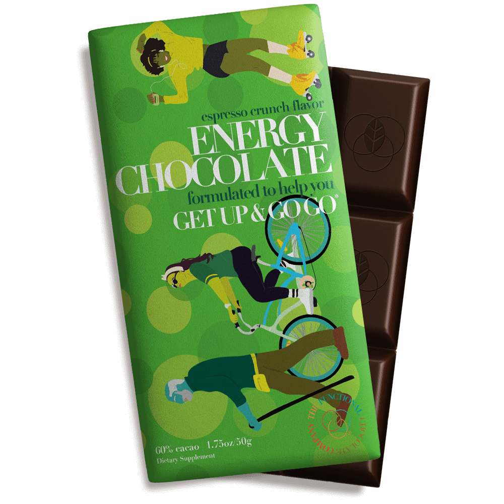 The Functional Chocolate Company Chocolate Bars - Energy Chocolate