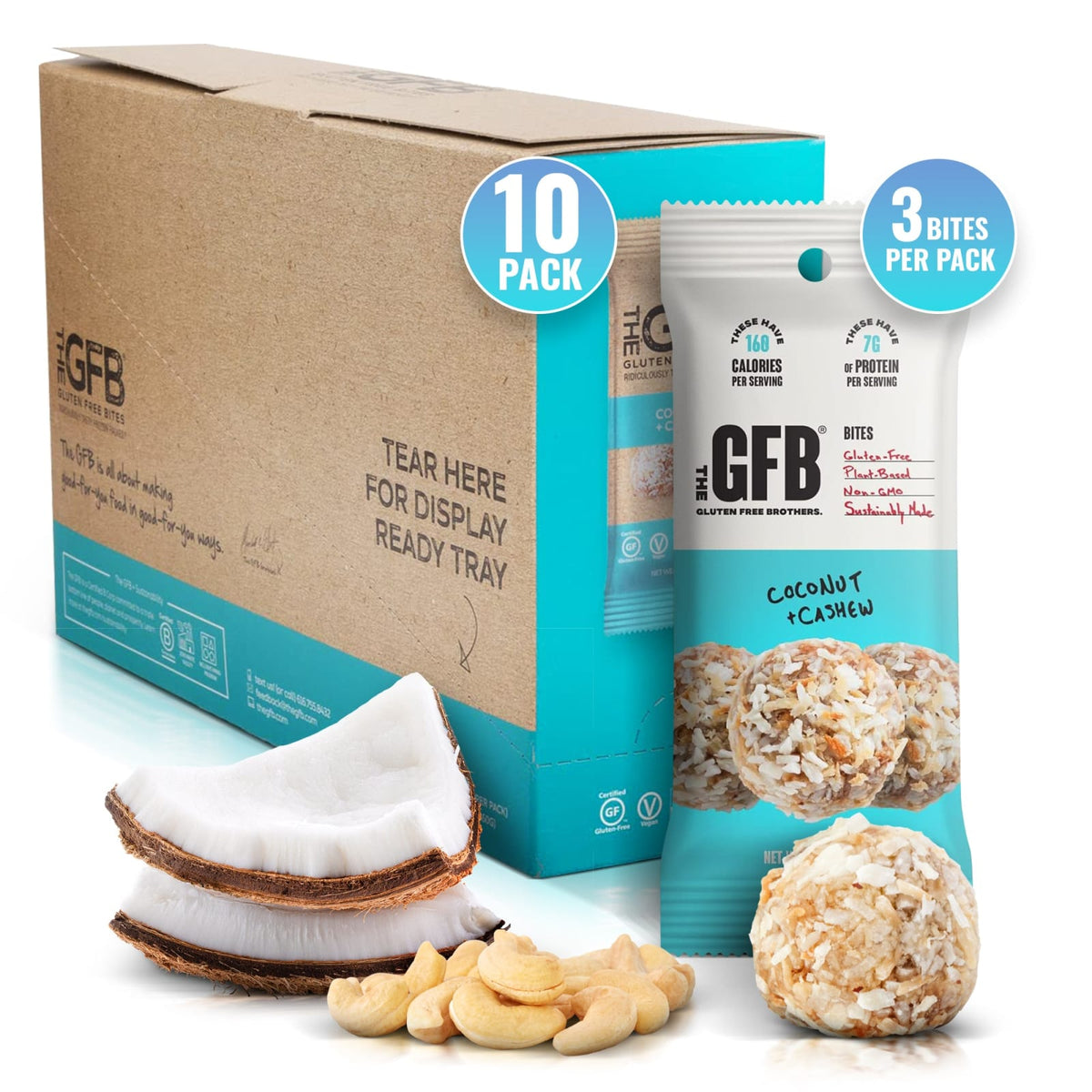The GFB + Hudson Henry Baking Co. Single-Serve GFB Bites - Coconut Cashew