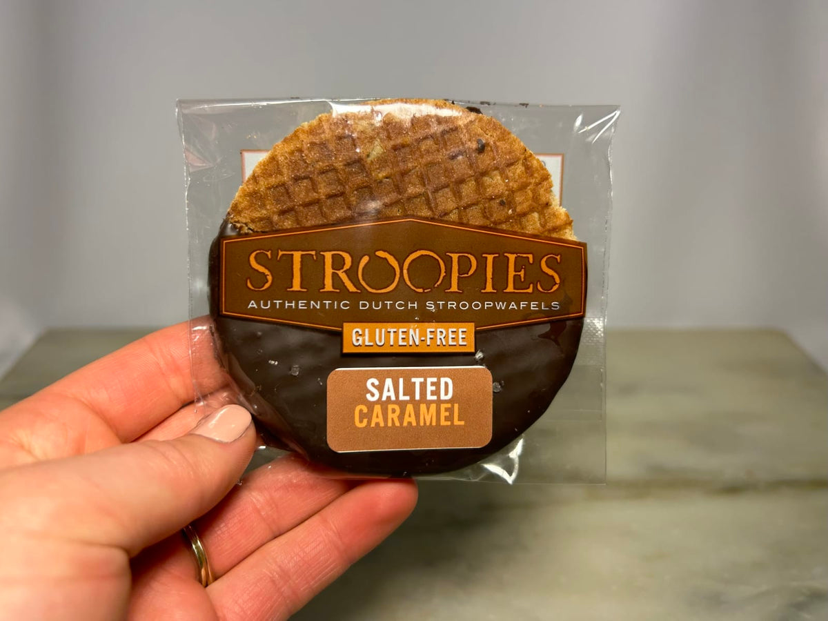 The Lancaster Stroopie Co Gluten-Free Stroopwafel Single Packs - Salted Caramel