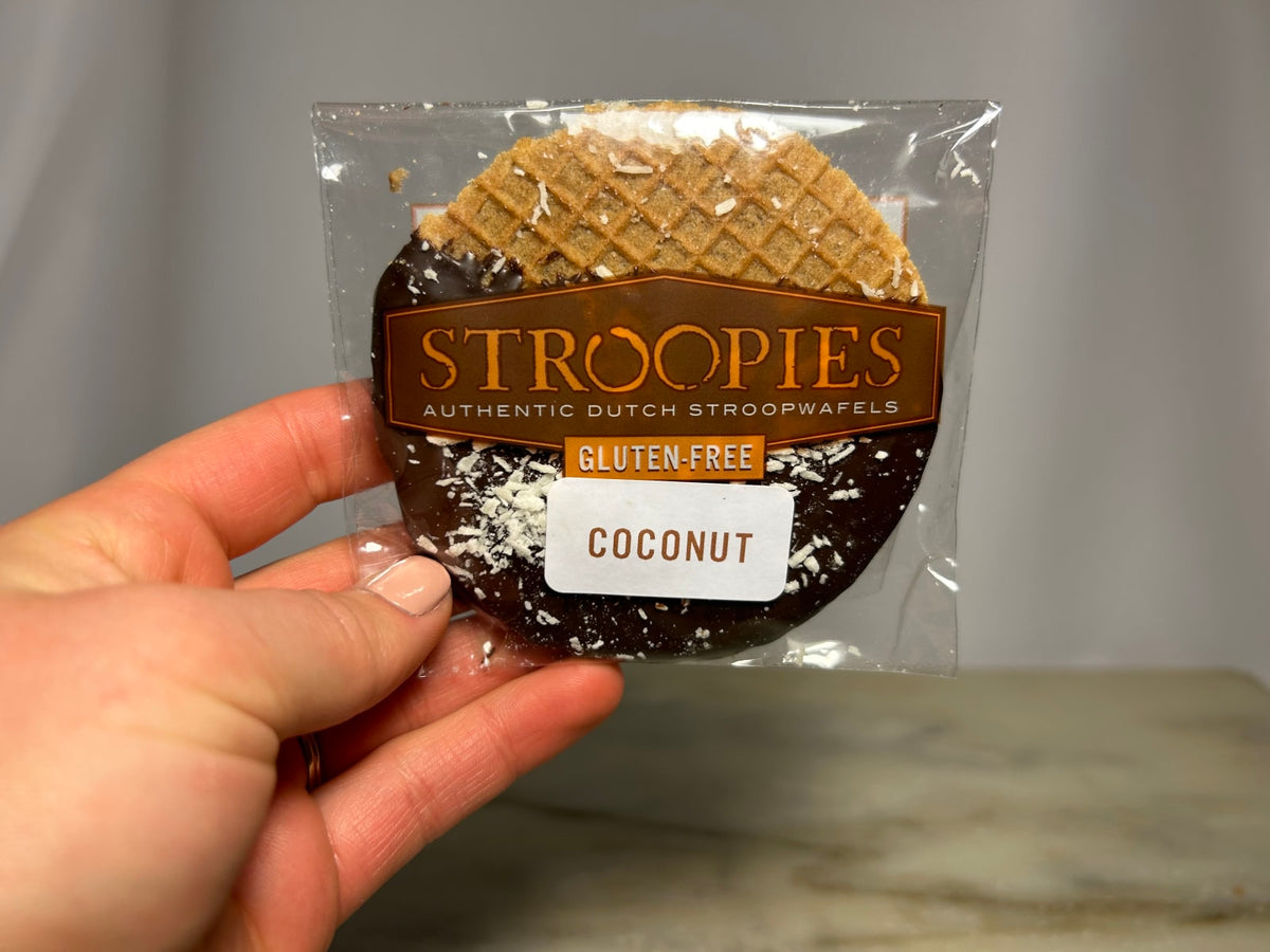 The Lancaster Stroopie Co Gluten-Free Stroopwafel Single Packs - Coconut
