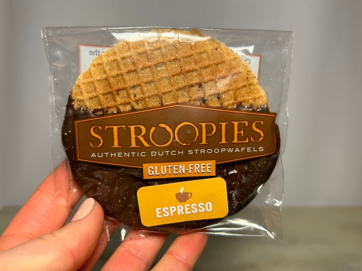 The Lancaster Stroopie Co Gluten-Free Stroopwafel Single Packs - Espresso