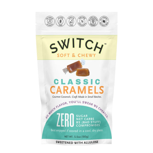 The Scrummy Sweets Co SWITCH® Classic Caramels (Zero Sugar, Keto Certified)