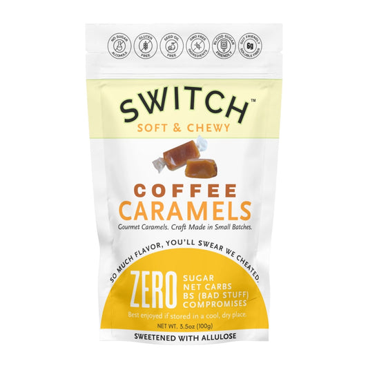 The Scrummy Sweets Co SWITCH® Coffee Caramels (Zero Sugar, Keto Certified)