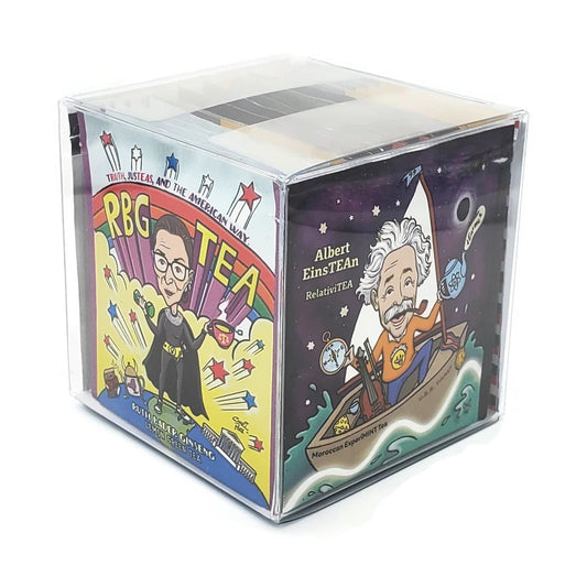 The TeaBook Jew-TEA-ism Organic Tea Sampler (Amy, Albert, RBG, Tiego) - 10pk Mini