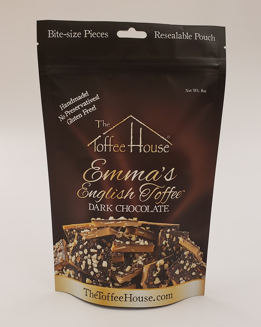 The Toffee House Emma's English Toffee - 8oz, Dark Chocolate