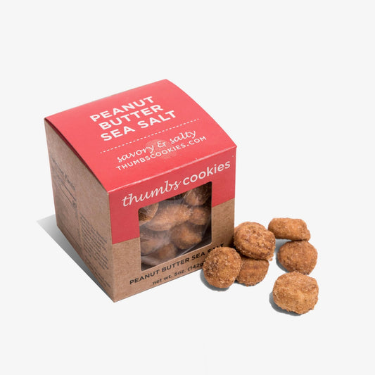 Thumbs Cookies Peanut Butter Sea Salt Cube