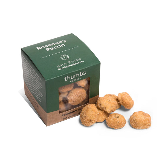 Thumbs Cookies Rosemary Pecan Cube