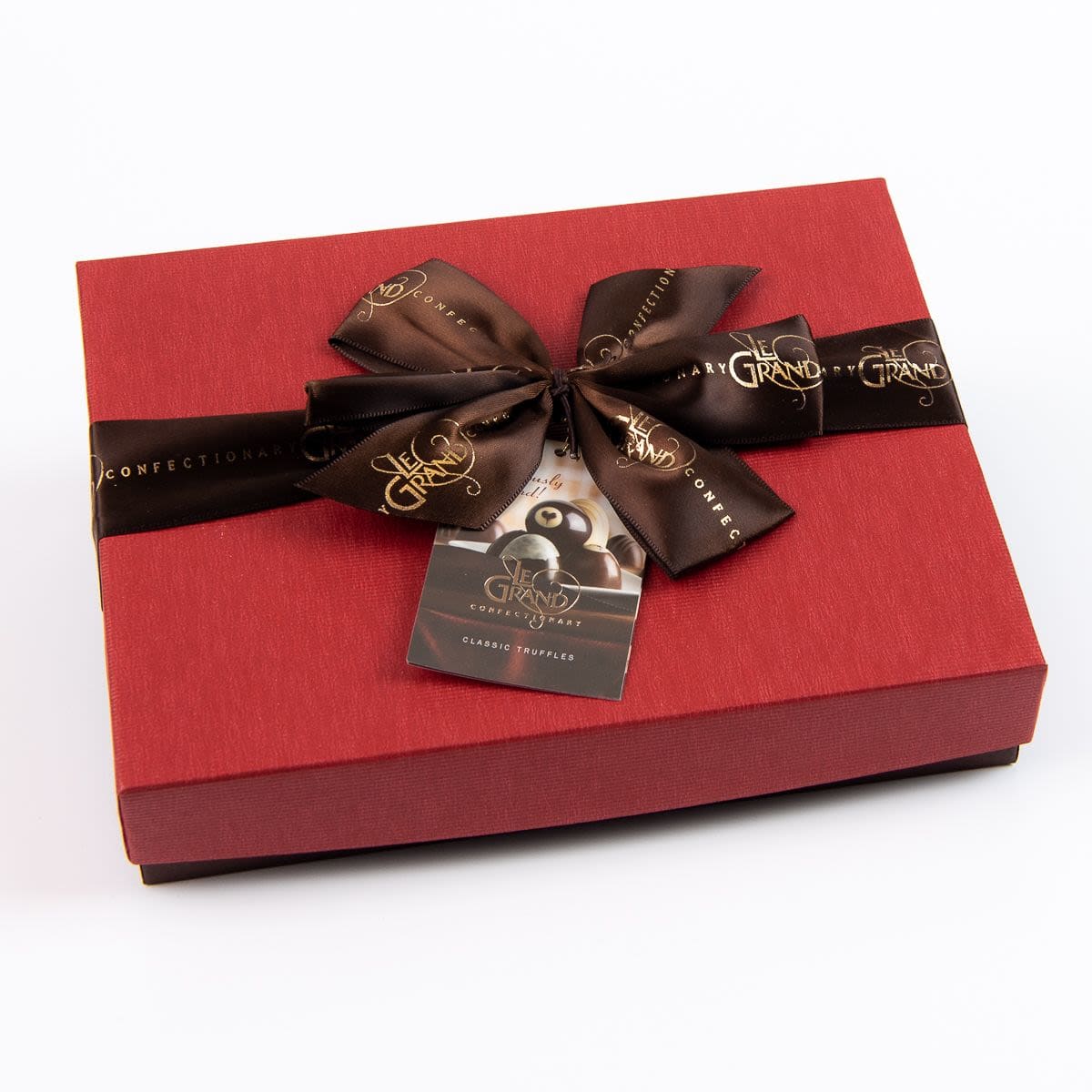 Ticket Chocolate Petite Chocolate Truffle Box Collection - 12 Piece, Red