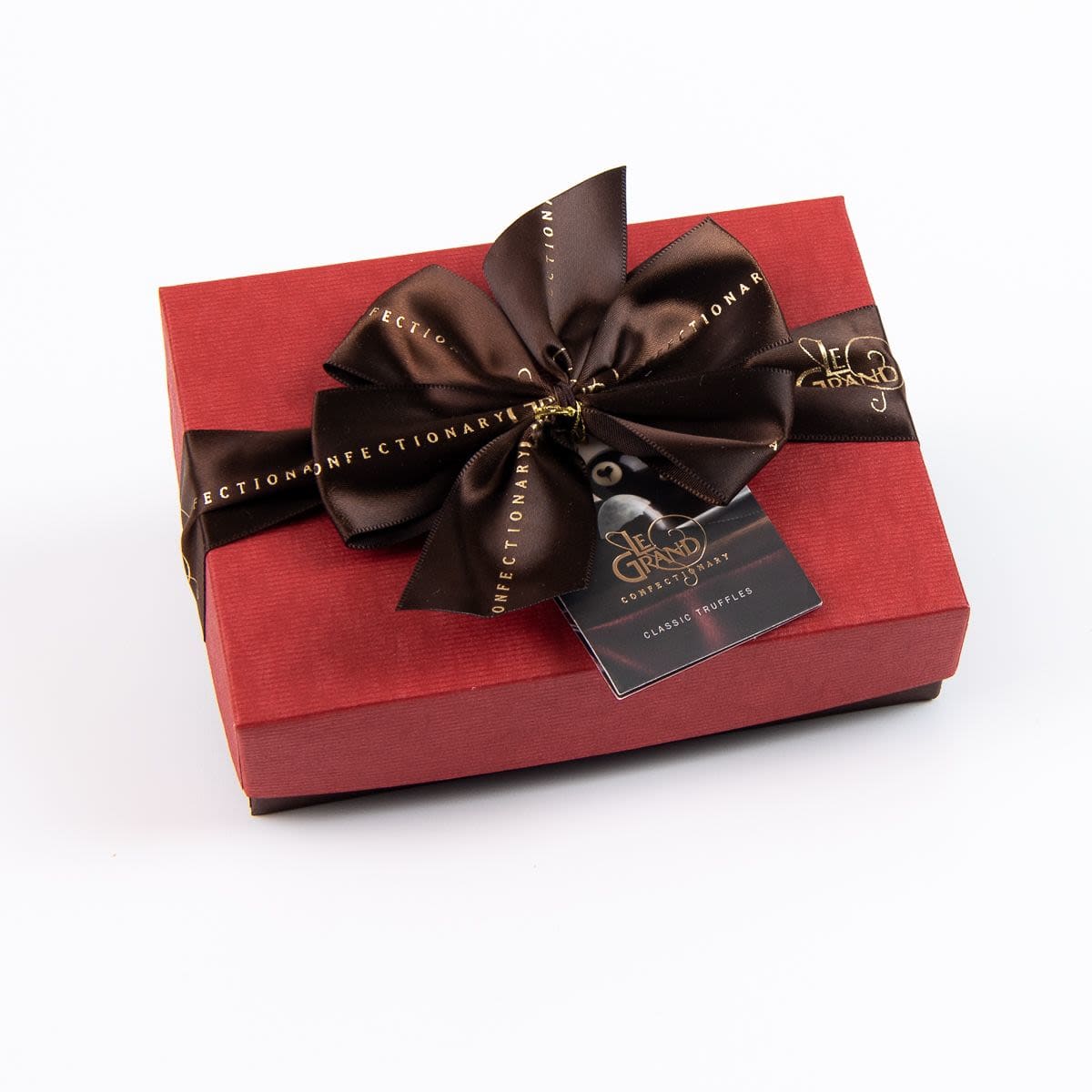 Ticket Chocolate Petite Chocolate Truffle Box Collection - 6 Piece, Red