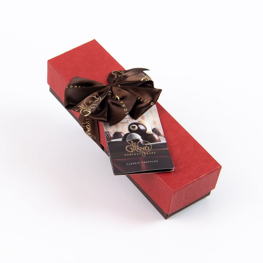 Ticket Chocolate Petite Chocolate Truffle Box Collection - 4 Piece, Red