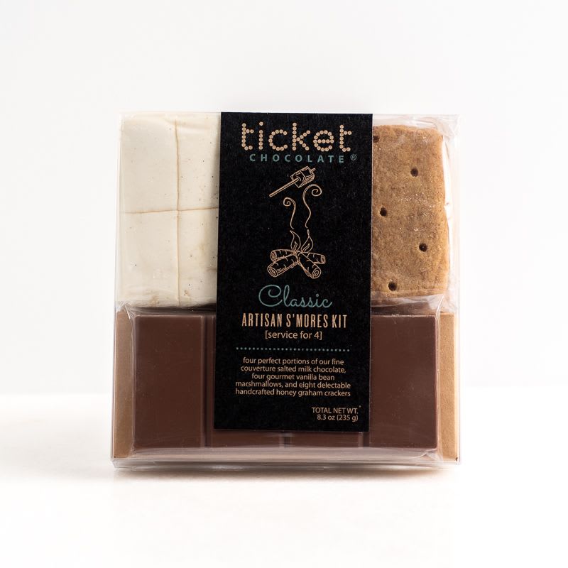Ticket Chocolate Artisan S'mores Kit: Serves 4 (8.3 oz) - Classic