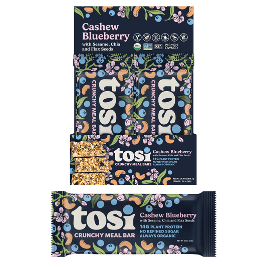 Tosi Cashew Blueberry - Meal Bar 12PK