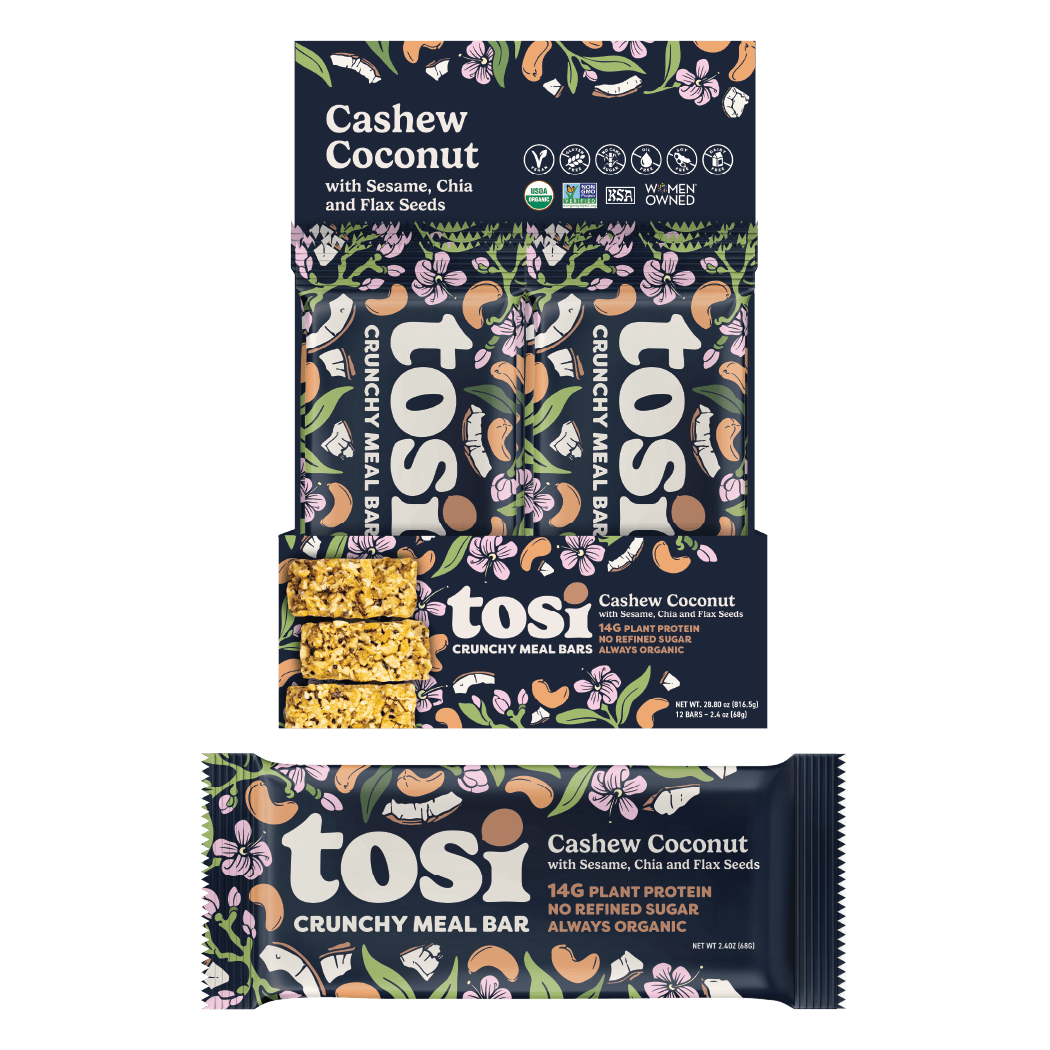 Tosi Cashew Coconut - Meal Bar 12PK
