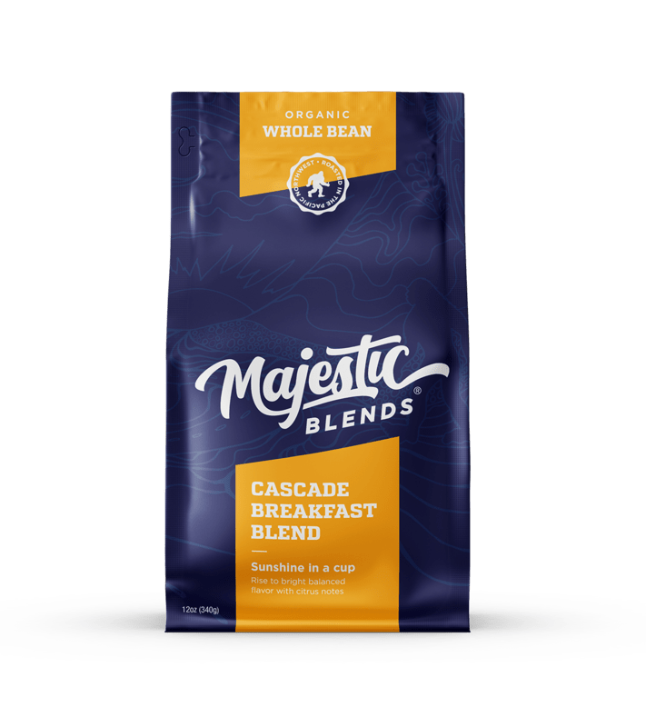 Tower Coffee Co. Majestic Blends - 12oz - Whole Bean - Organic Blends - Cascade Breakfa