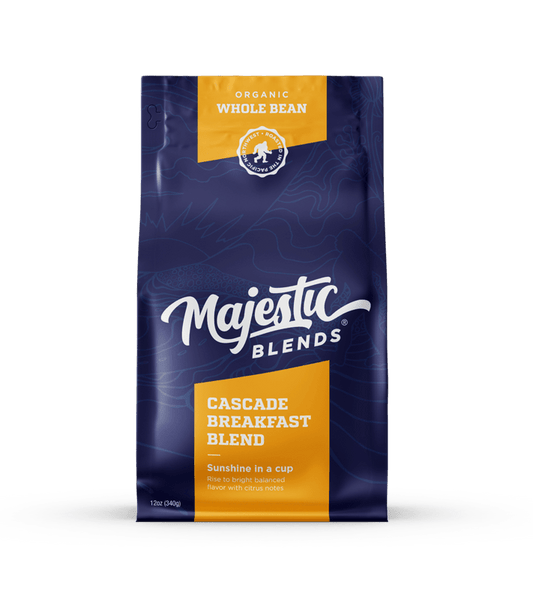 Tower Coffee Co. Majestic Blends - 12oz - Whole Bean - Organic Blends - Cascade Breakfa