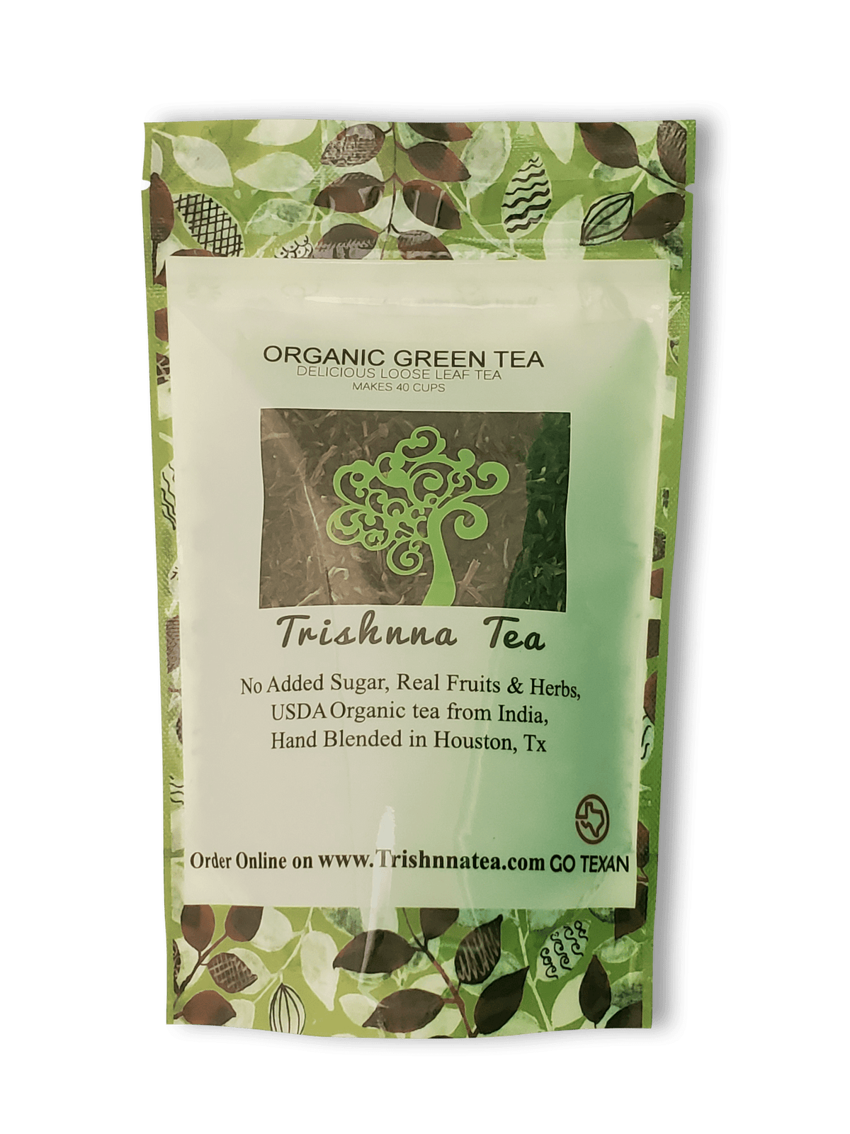 Trishnna Tea Loose Tea - 3 oz, Organic Green Tea