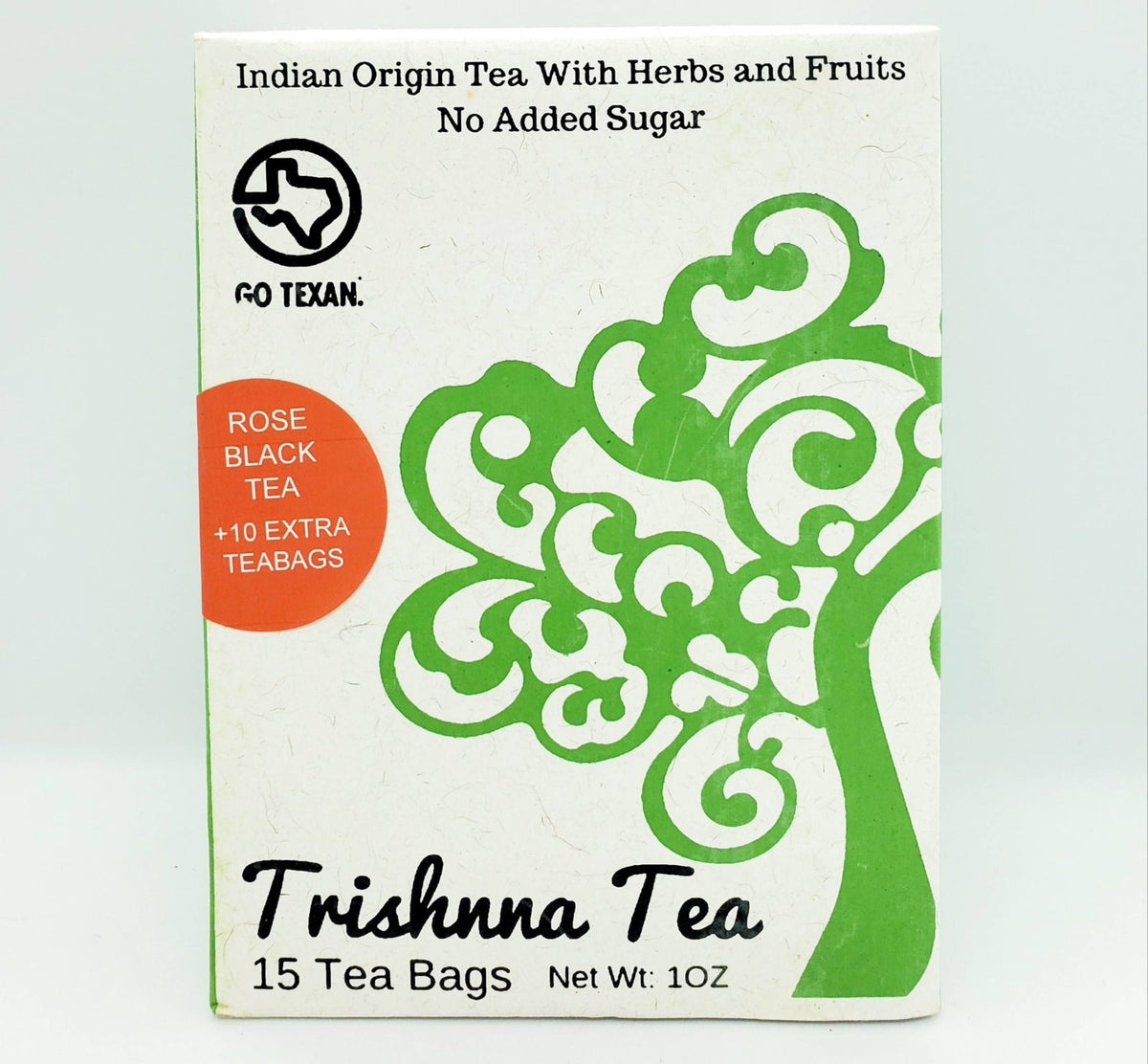 Trishnna Tea Tea Bags - Rose Tea in Pyramid Tea Bags - Black
