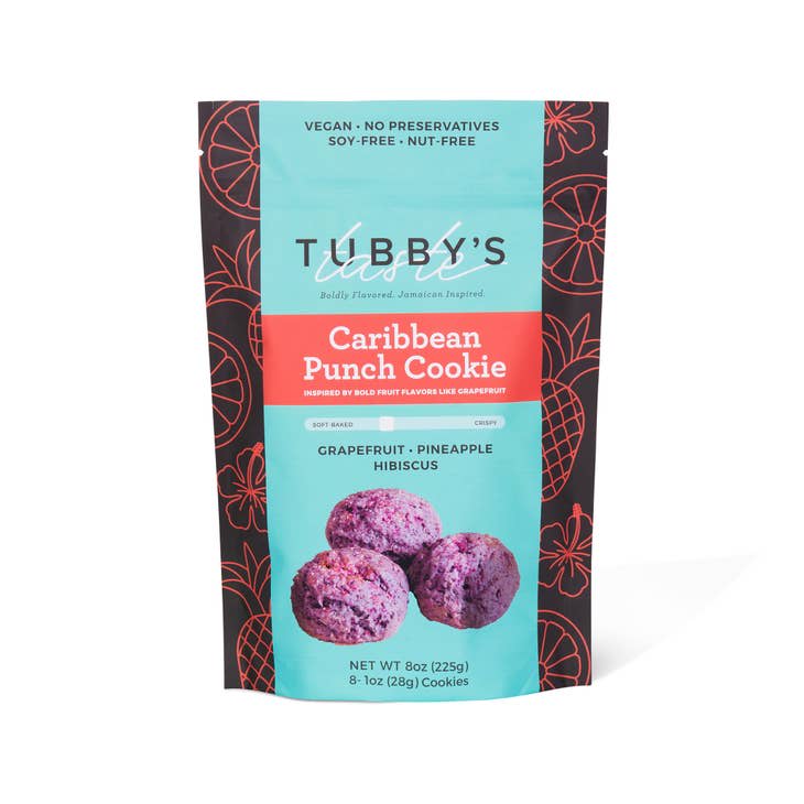 Tubby's Taste Tubby's Taste Vegan Cookies - Caribbean Punch - Grapefruit Pineapple H