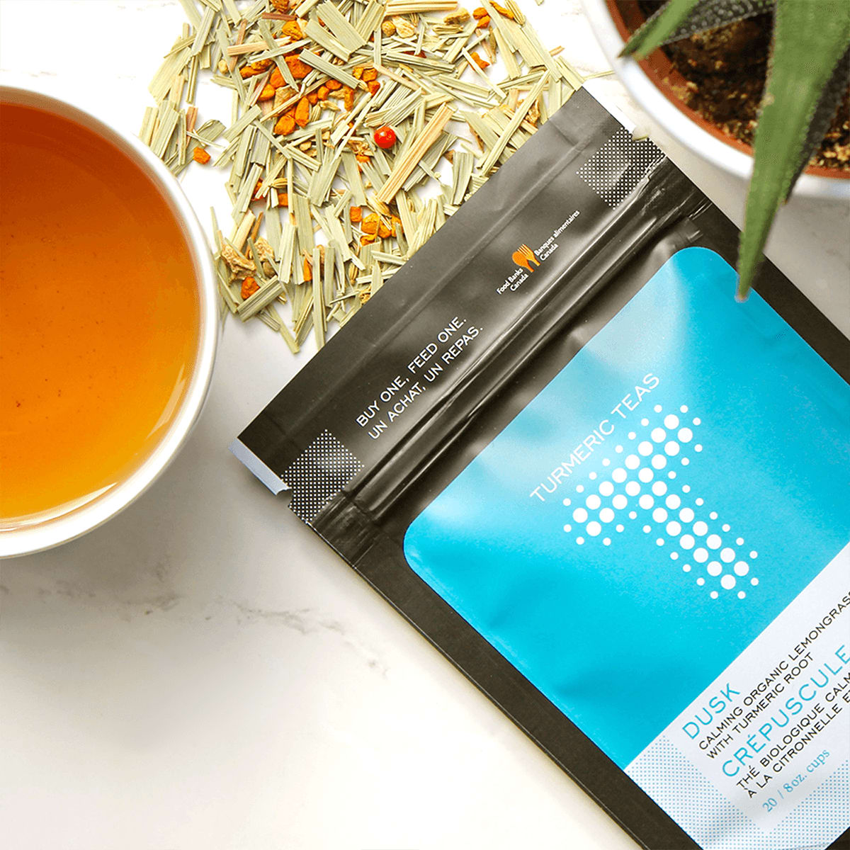 Turmeric Teas Turmeric Teas - Loose Leaf (28g), Dusk - Organic Lemongrass