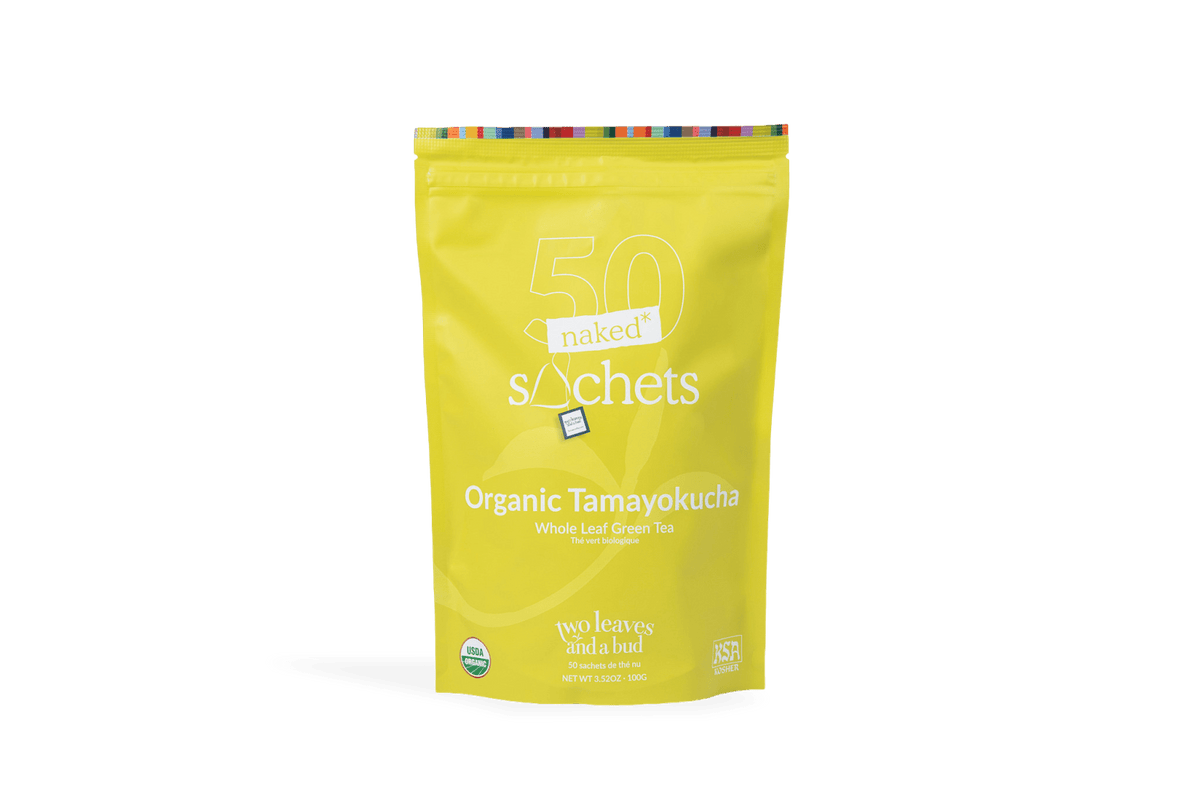 Two Leaves And A Bud 50 Naked Tea Sachets - Organic Tamayokucha