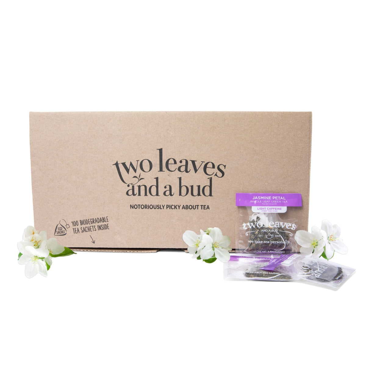 Two Leaves And A Bud Organic Jasmine Petal - 100ct Box