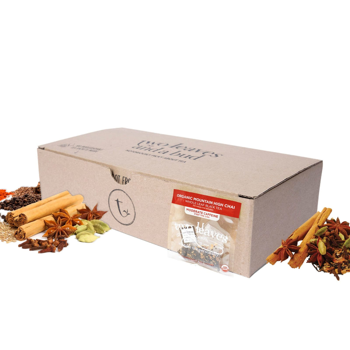 Two Leaves And A Bud Organic Mountain High Chai - 100ct Box