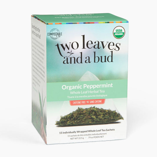Two Leaves And A Bud Organic Peppermint - 15ct Box