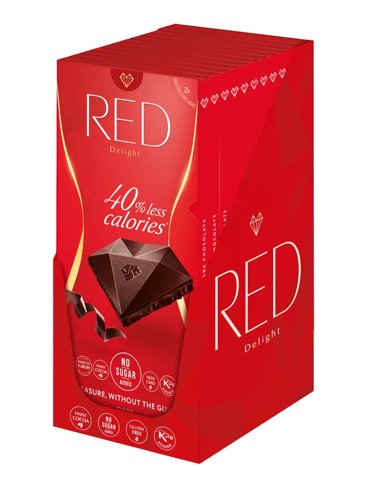 Red Dark Chocolate, No Sugar Added RED-101