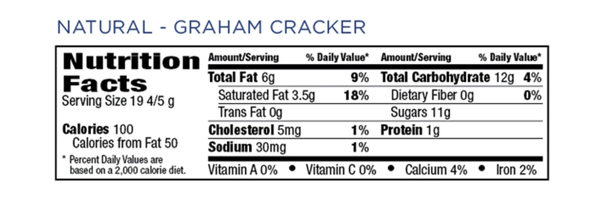 Natural Graham Cracker & Milk Chocolate Mini Bars, 0.7 oz 009