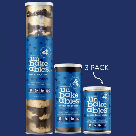 Unbakeables Salty Sweet Unbakeables Cookie Dough - 3 Pack
