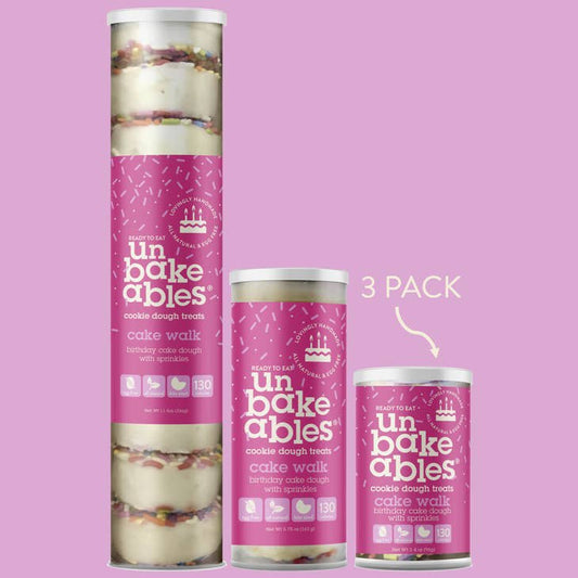 Unbakeables Cake Walk Unbakeables Cookie Dough - 3 Pack