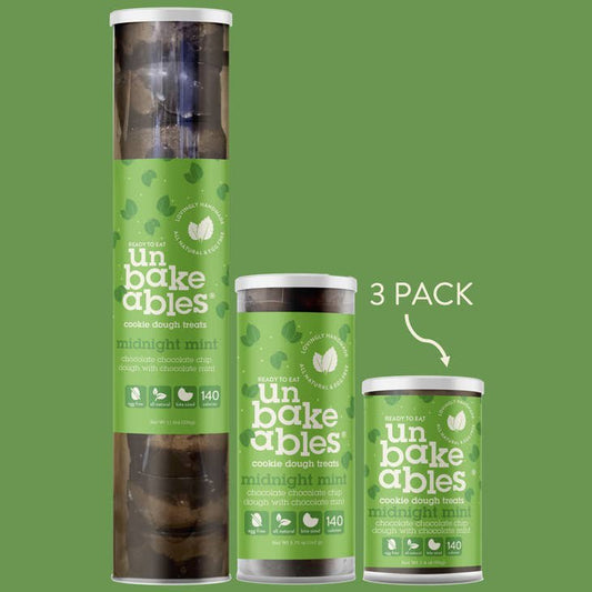 Unbakeables Midnight Mint Unbakeables Cookie Dough - 3 Pack