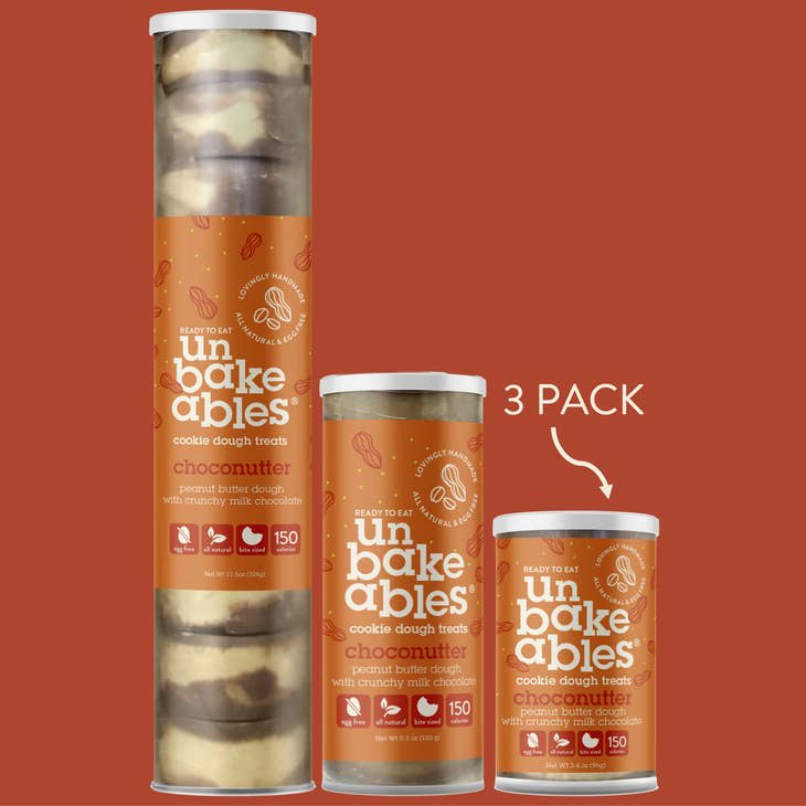 Unbakeables Choconutter Unbakeables Cookie Dough - 3 Pack