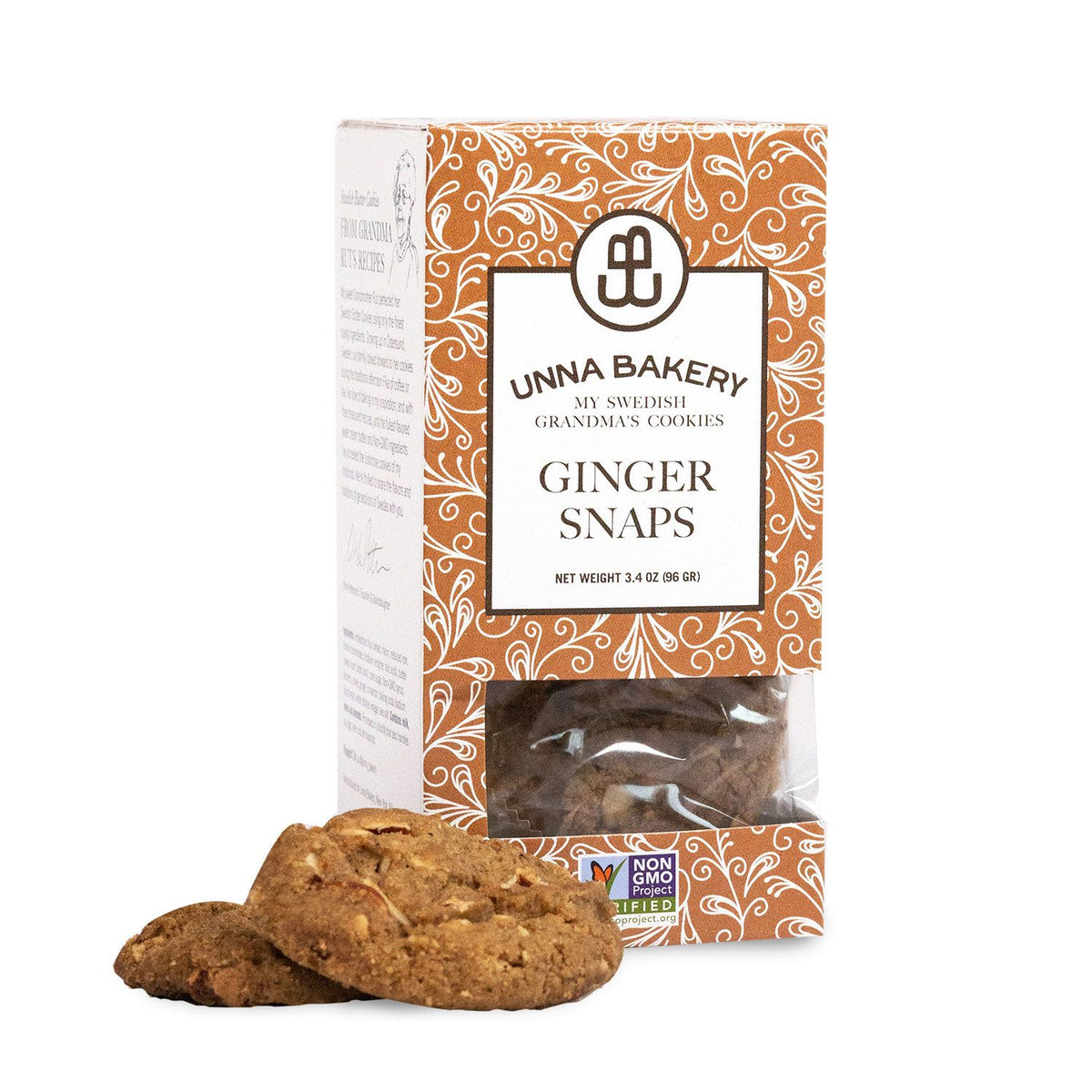 Unna Bakery Cookies - Box, Ginger Snap