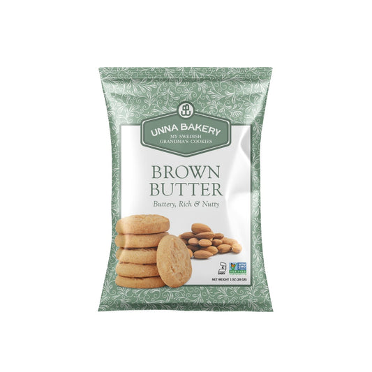 Unna Bakery Cookies | 1oz Snack Packs - Brown Butter