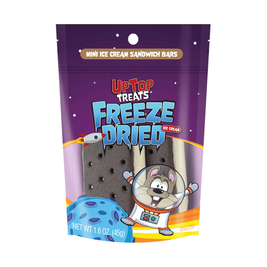UpTop Treats Vanilla Ice Cream Sandwich Bars - Freeze Dried