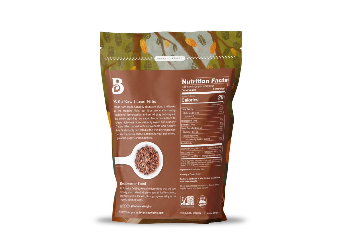 Wild Raw Cacao Nibs BOWCANE24118