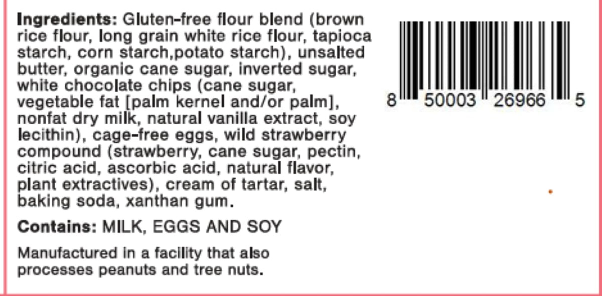 1oz Gluten Free Cookies 1IWSC15-48