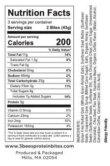 3 Bees Protein Bites | Allergy Friendly Superfood 860005148233