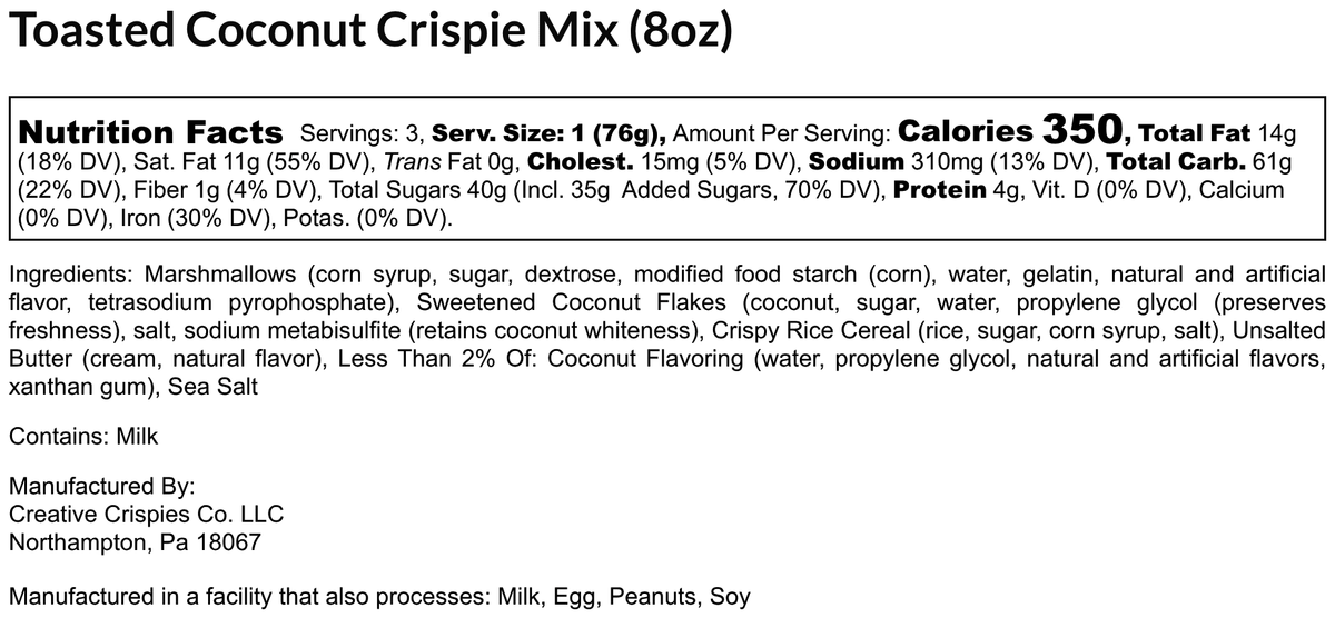 Toasted Coconut Crispie Clusters