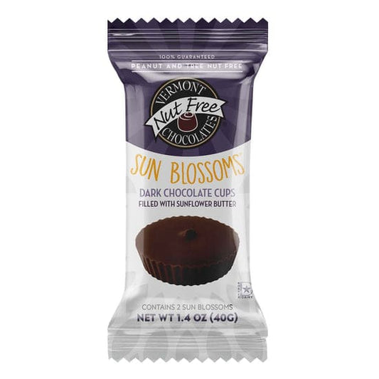 Vermont Nut Free Chocolates 12ct Box Chocolate Sun Blossoms - Dark