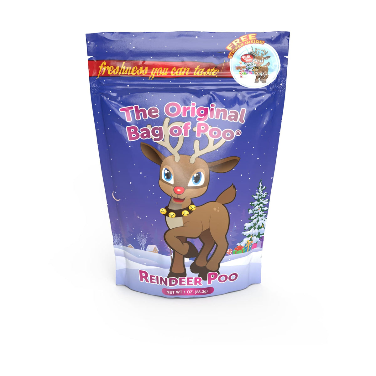The Original Bag of Poo - Reindeer Cotton Candy 21001-cs